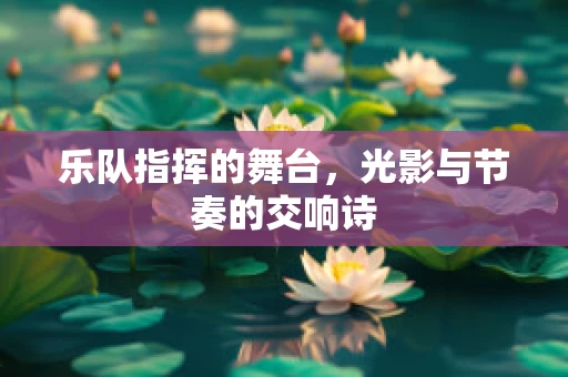 乐队指挥的舞台，光影与节奏的交响诗